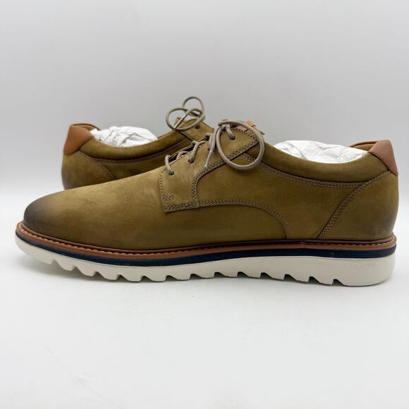 Johnston & Murphy Mens Braydon Plain Toe Sneaker US 12M EU 46 Brown Leather NIB - Picture 8 of 13